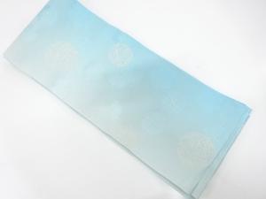 毬に撫子模様織り出し　暈し浴衣帯